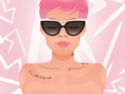 #Pinkanna // Rihanna x Pink // Warm Up Design badgalriri pink hair pinkanna rihanna rihpost