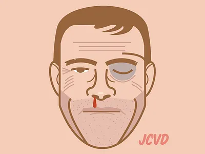 JCVD jcvd mugshot portrait vector