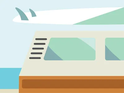 Beach Vibes beach california surf van