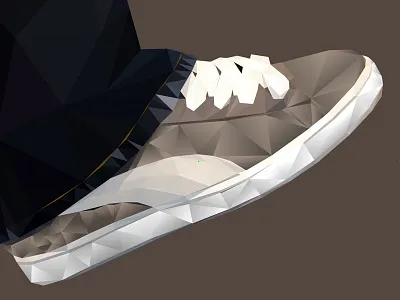 Puma Low-poly illustrator low poly lowpoly puma suede vector
