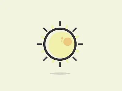 Sunny icon illustration weather