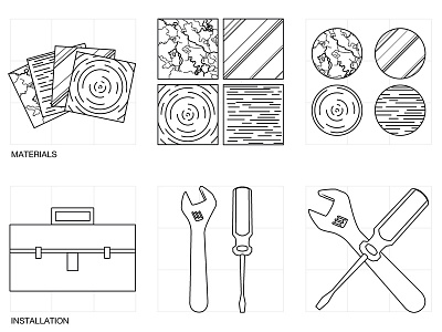 Icons atlanta austin design freelance icon illustration installation marble materials metal new york tools