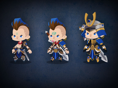 Ixion Male armour character design chibi fantasy game game character eminence graphic design illustration rpg