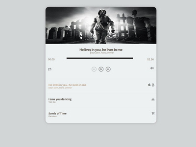Music Player audio design jplayer music music player ui web widget
