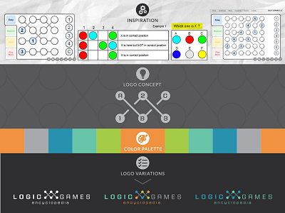 Logic Games: Brand Creation Process brand creation design game law lawyer logic logo lsat school test