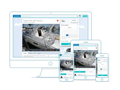 Boatbound Boat Listing booking listing mobile profile