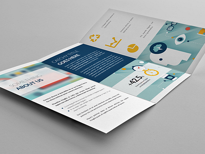 Sneak peek - trifold #2 branding clean design editorial flat indesign minimal modern print sneak peek template trifold