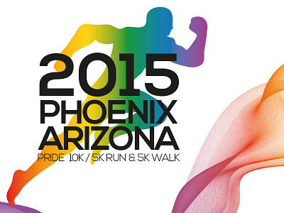 2015 Phoenix Arizona Run branding & logo project V3 2015 arizona branding logo phoenix pride run pride walk