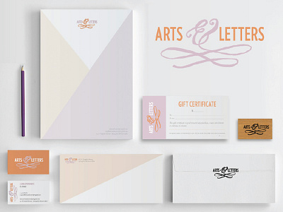 Arts & Letters Identity branding business cards identity letterhead logo stationery