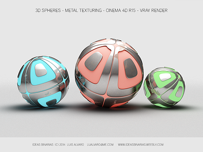 Spheres 3d 4d cinema render spheres vray