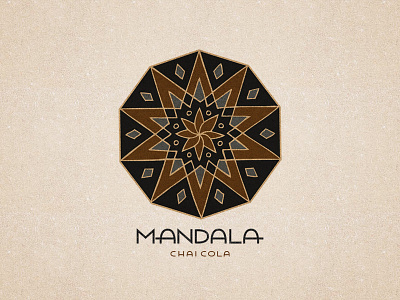 Mandala Chai Cola branding chai cola hand drawn identity logo mandala soda tea