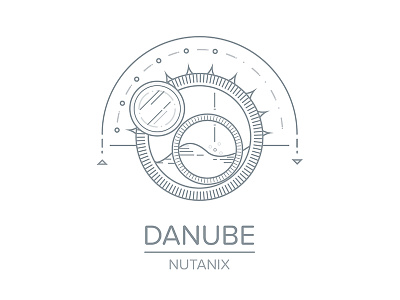 Danube danube illustration logo