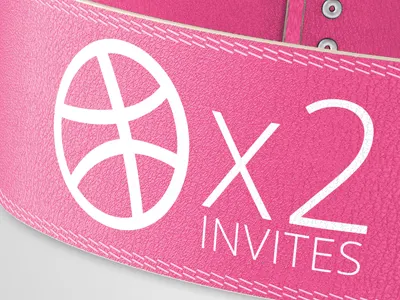 x2 Dribbble Invites dribbble invites invite invites