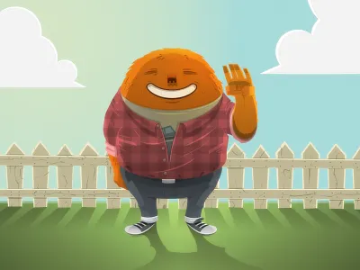 Bear bear brown fat happy hipster illustrator paint photoshop