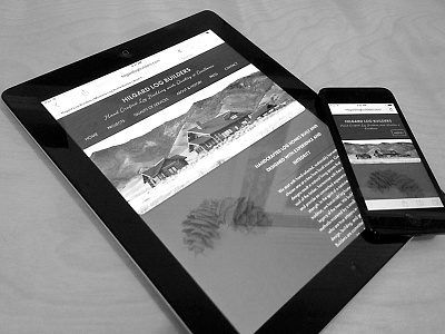 Hilgard Log Builders log log home responsive website