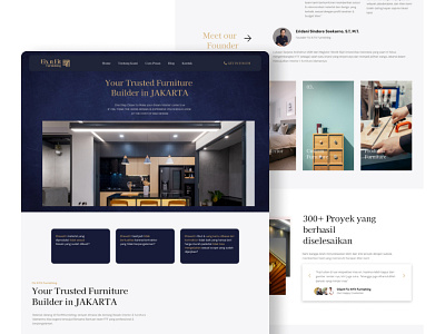 Fix N Fit Furnishing - Interior Design & Furniture Website branding graphic design ui