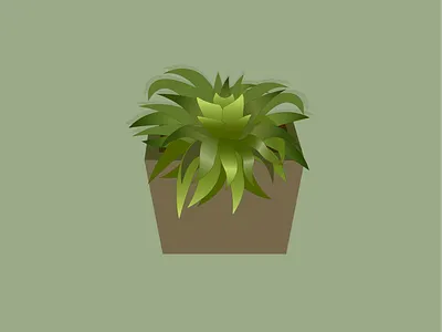 Just a Succulent earth tones flat graphic graphic design illustration illustrator olive green plant art plants succulent vector