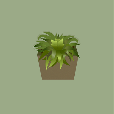 Just a Succulent earth tones flat graphic graphic design illustration illustrator olive green plant art plants succulent vector