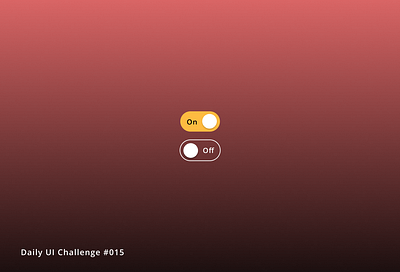 On/Off Switch | Daily UI Challenge #015 dailyui designchallenge dribbble onoff onoff switch switch toggleicon ui ui design web design