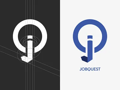 JobQuest Logo design process identity logo monogram