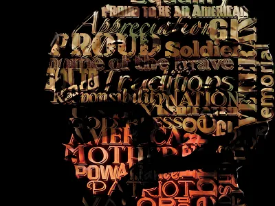 Veteran's Day Poster Detail detail poster soldier typography veteran