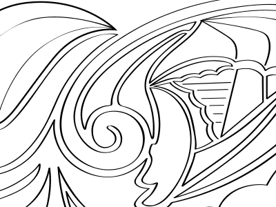 Abstraction abstract bw lines