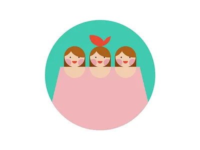 KANTAR MEDIA atrokhau clean crisp face flat flat ui colors flat ui pro form girl logo minimal simple