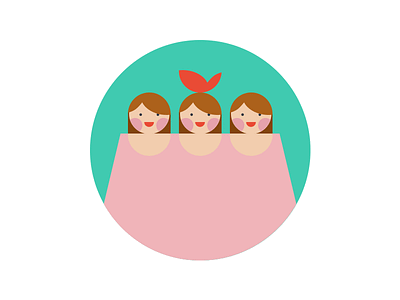 KANTAR MEDIA atrokhau clean crisp face flat flat ui colors flat ui pro form girl logo minimal simple