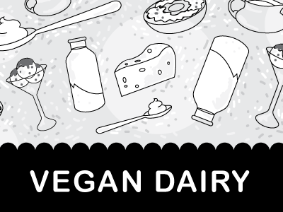 Vegan Dairy Chapter splash book illustration