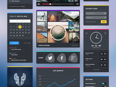 Jefferson UI Kit - Download flat flat ui kit ui kit