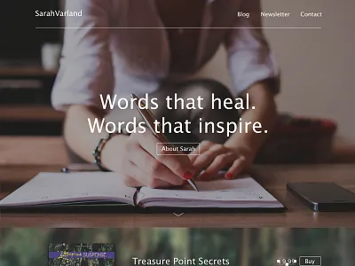 Author desktop minimal photography ui web