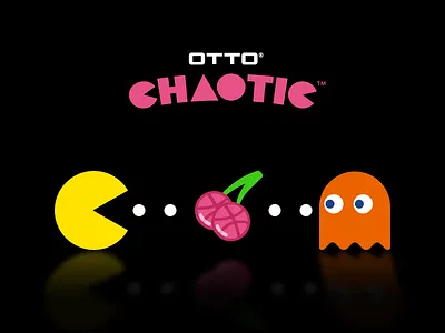 Chaotic™ Pacman Dribbble Invite chaotic cherry dribbble ghost gift giveaway invitation invite otto pacman reflection