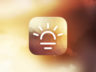 Heatwave iOS icon @2x app concept design flat heat icon ios sun weather