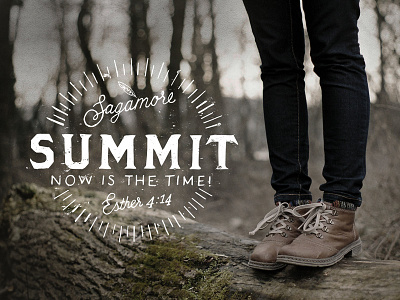 Sagamore Summit branding hand drawn hand lettering lettering logo rustic summit woods