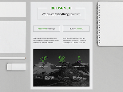 Minimal Business Multiuse Flyers / Magazine Ad branding clean design flat flyer icon icons minimal mobile poster print template