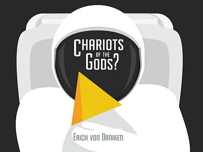 Chariots of the Gods? aliens astronaut book bookcover chariots cover design documentary gods minimal pyramids space