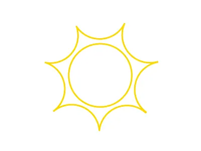 Thirty Two design icon illustration onethousandsplendidsuns sun weather