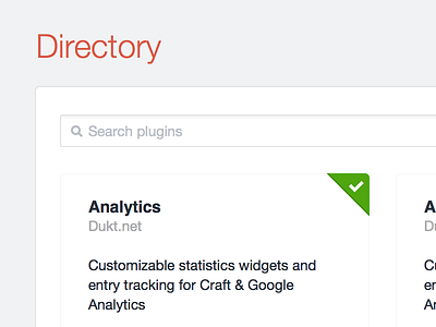 Directory for Craft CMS craftcms plugin