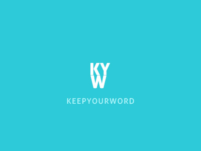 Kyw Logo blue brand color keep logo word your