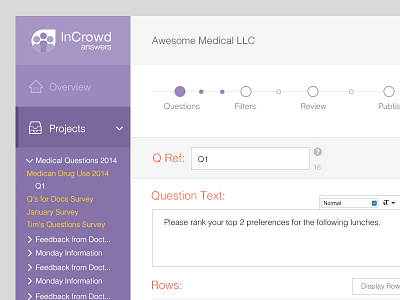 InCrowd Dashboard Preview application dashboard design purple saas ui ux web website