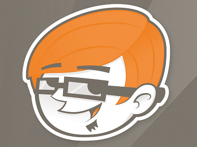 Retro Student clean illustrator retro sharp stylised vector