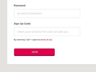 Sign Up clean design flow form sign up form signup ui web