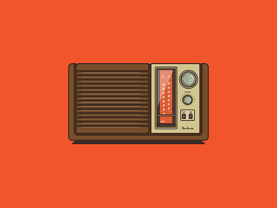 Dr.Louie illustration radio retro