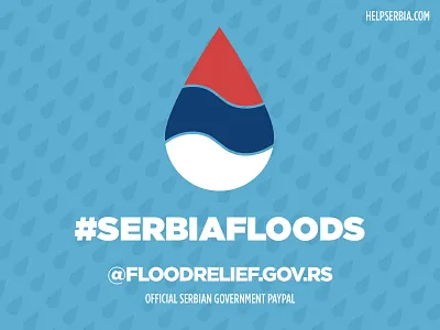 #Serbiafloods design donate flat floods help humanitarian serbia