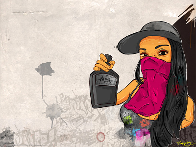 *Infinite* bulgaria digital girl graffiti konte throw up