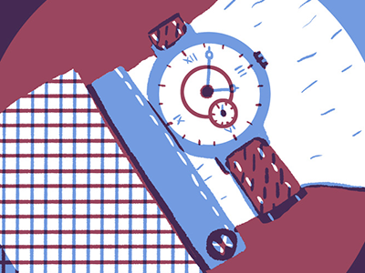 watch detail illustration poster print