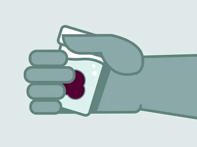 Specimen Jar glove green hand illustration medical specimen jar tumor