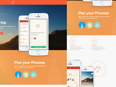 Travel App app city find food travel trips