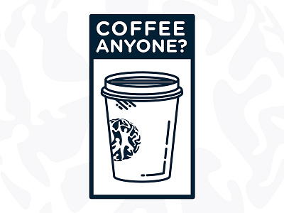 Coffee Anyone? coffee doodle hump day illustration spot typography usana vector