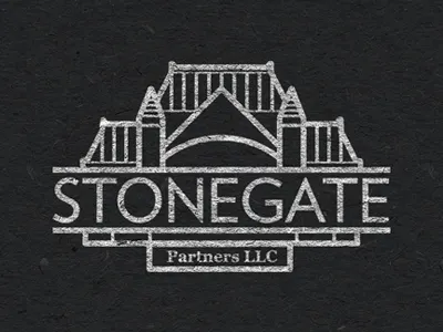 Stonegate Partners building chicago design gate logo monument roof structure union stockyard